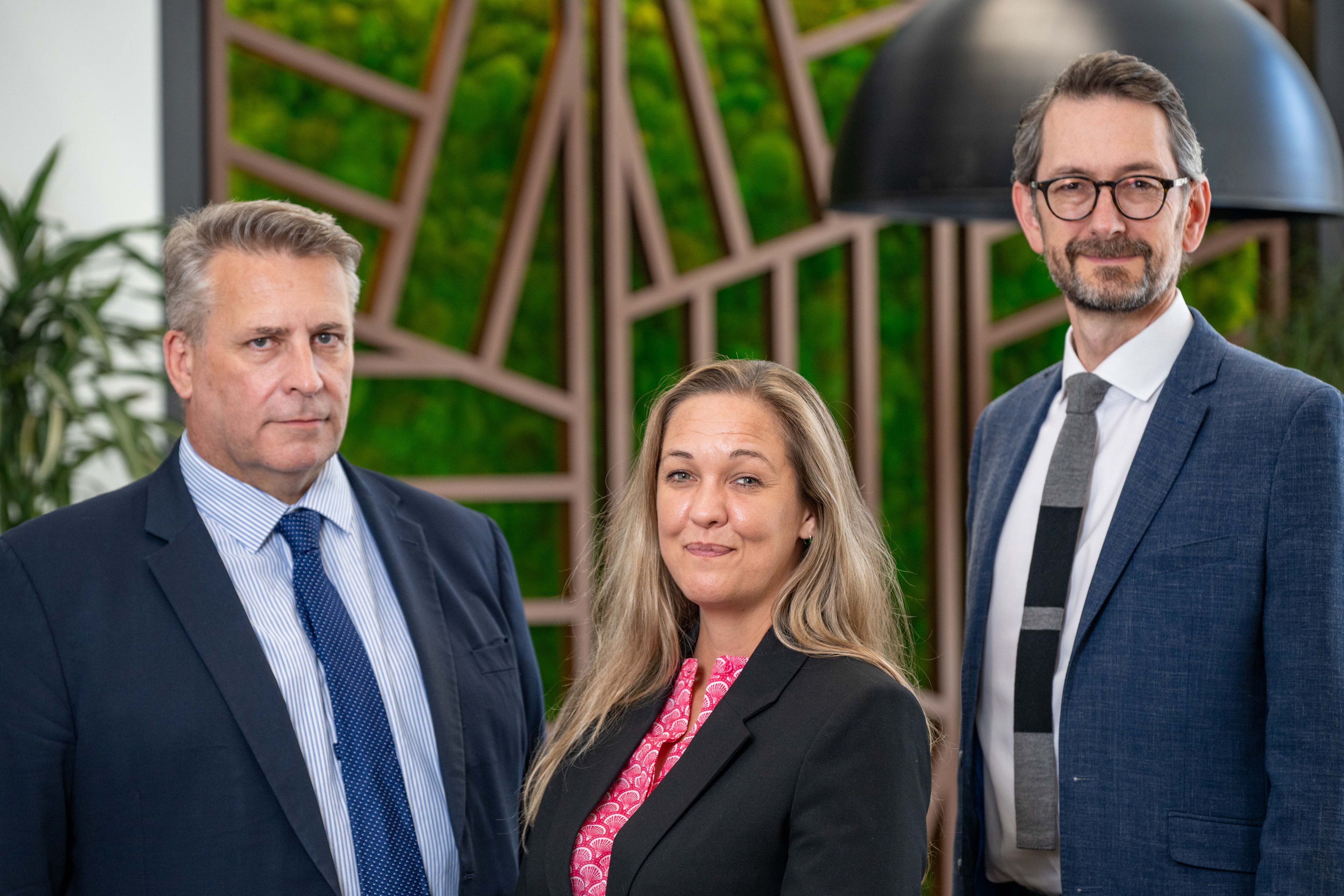 (L-r) Andrew Cromby, Nicole Ridgwell and Meredith Hurst