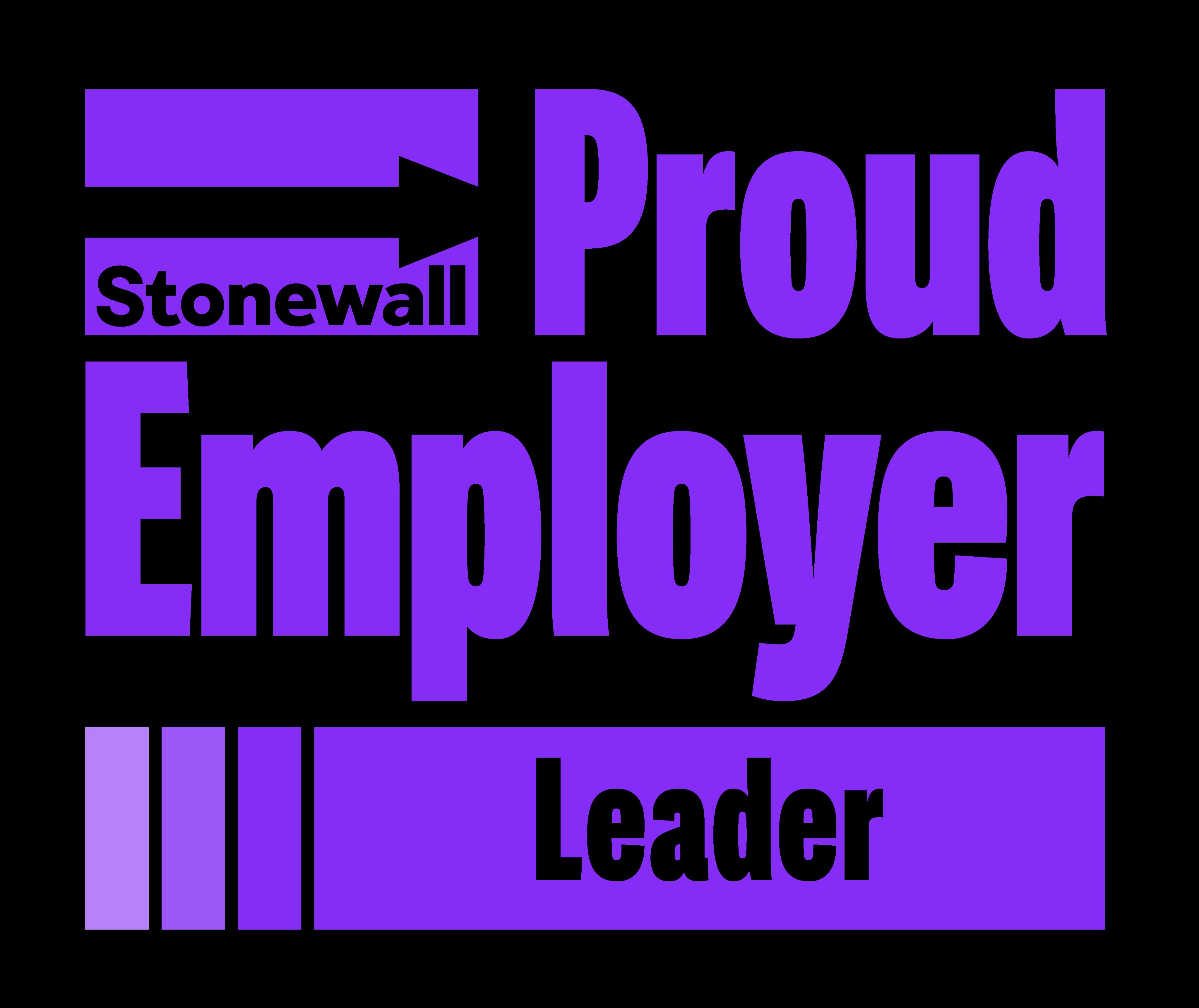 Proud Employers Leader Logo (Proud Purple)