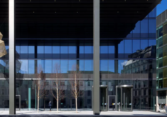 the entrance to Colmore Row