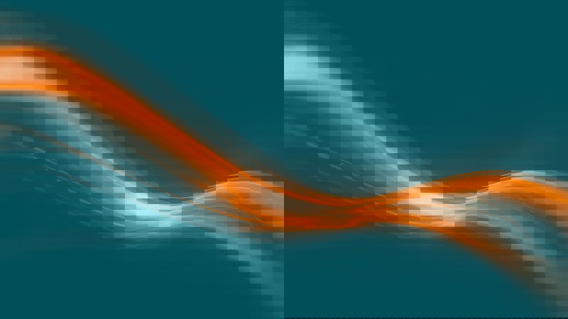 Teal, Orange, Beige Light