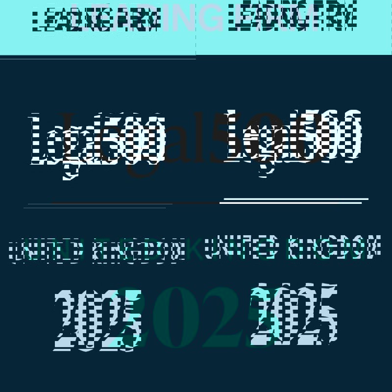 Legal 500 Leading Firm 2025