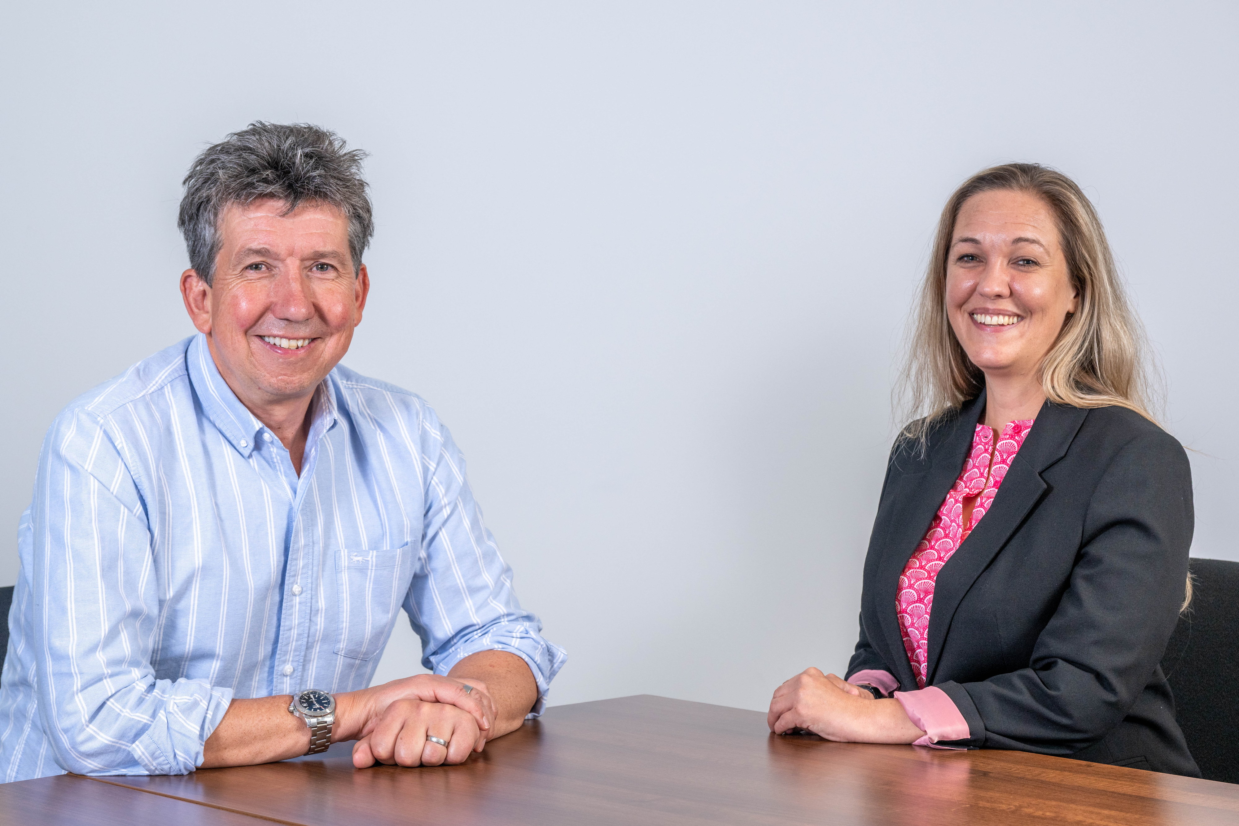 (L R) Richard Jolly and Nicole Ridgwell