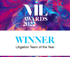 Manchester Legal Awards 2022 Litigation Team of the Year winner logo